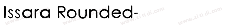 Issara Rounded字体转换